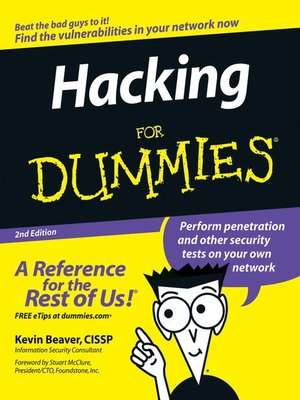 cover image of Hacking for Dummies